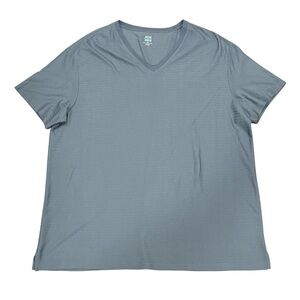 Joseph Joe Abboud Mens V-Neck T-Shirt  Blue Gray Size XXL
